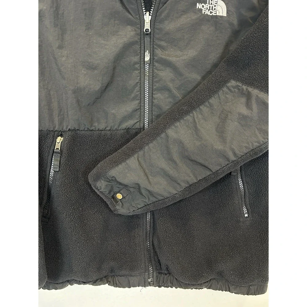 The North Face Jacket Boys Youth XLarge Black Denali Full Zip Fleece Jacket Coat